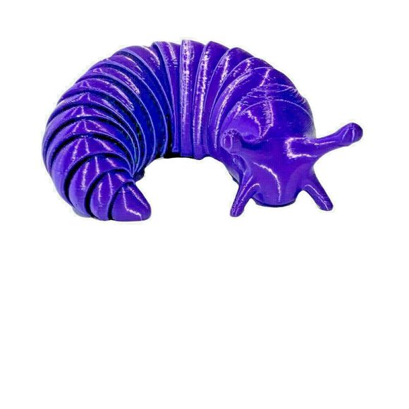 COPY - 3D Printed Articulated Fidget Purple Slug Toy Desk Accessory Stress Reli… - Picture 9 of 9